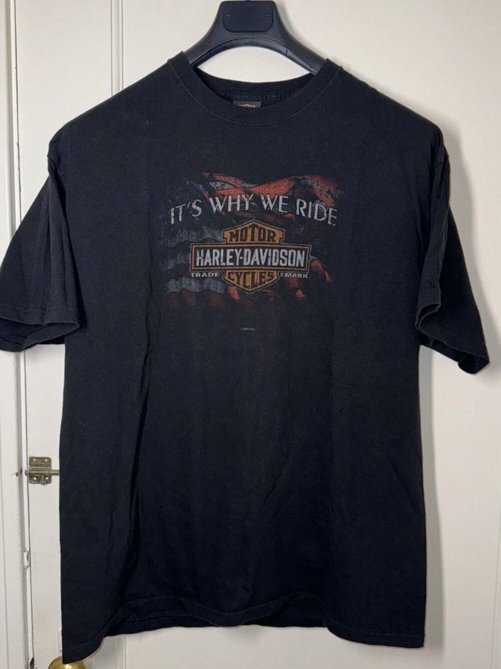 Harley-Davidson Faded American Flag Mountain Creek Dalton Tee XL